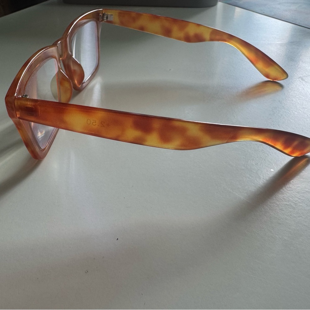 Tortoiseshell Rectangular Glasses - Picture 2 of 6